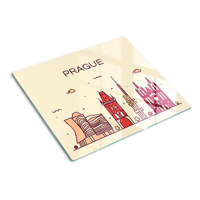 Doska na krájanie Praha - výhľad na mesto