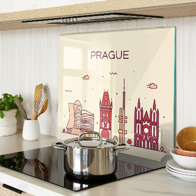 Doska na krájanie Praha - výhľad na mesto