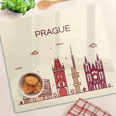 Doska na krájanie Praha - výhľad na mesto