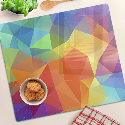 Doska na krájanie Geometria farebných trojuholníkov