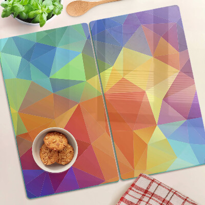 Doska na krájanie Geometria farebných trojuholníkov
