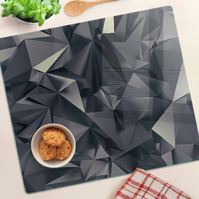 Doska na krájanie Geometria v odtieňoch sivej