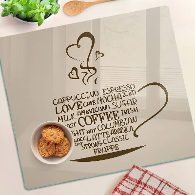 Doska na krájanie Káva a srdce