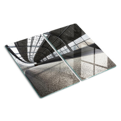Sklenená doska na krájanie Moderná architektúra a geometria