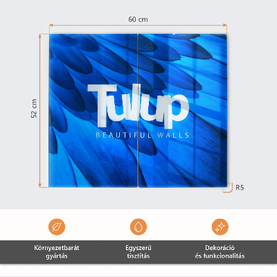 Sklenená doska na krájanie Futuristický vzor s vlnami