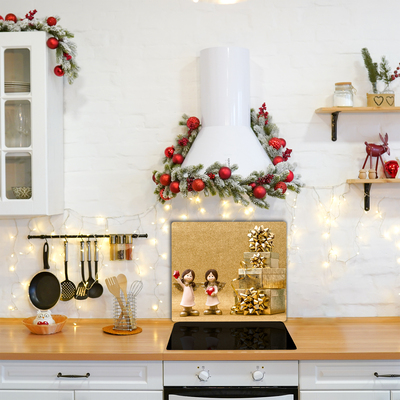 Vianočné darčeky, anjeli, ozdoby Sklenené doska do kuchyne