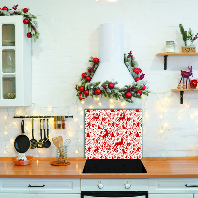 Vianočný sob, zimná dekorácia Sklenené doska do kuchyne