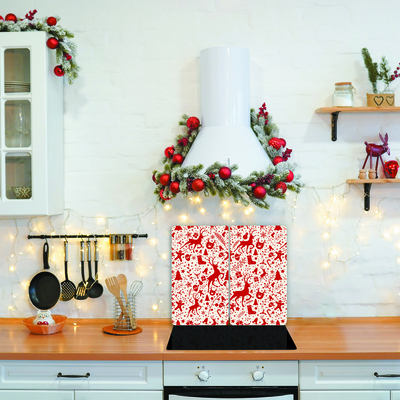 Vianočný sob, zimná dekorácia Sklenené doska do kuchyne
