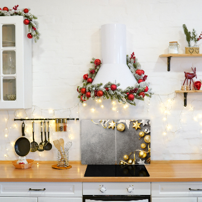 Zlaté hviezdy vianočné ozdoby Sklenené doska do kuchyne