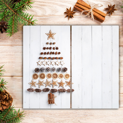 Ozdoby na vianočný stromček z perníkov Sklenené doska do kuchyne