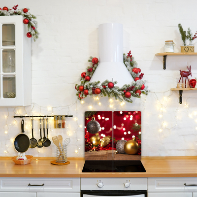 Vianočný stromček, ozdoby na vianočné ozdoby Sklenené doska do kuchyne