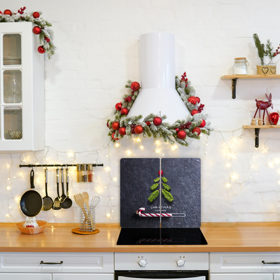 Abstraktný vianočný stromček Sklenené doska do kuchyne