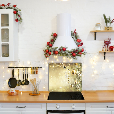 Zlaté ozdoby, vianočné ozdoby Sklenené doska do kuchyne