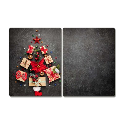 Abstraktné vianočné darčeky Sklenené doska do kuchyne