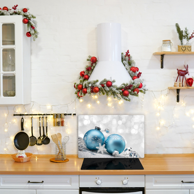 Vianočné gule zimné vianočné ozdoby Sklenené doska do kuchyne