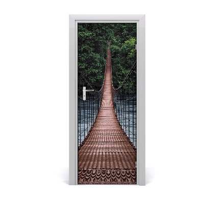 Fototapeta samolepiace na dvere visiaci most