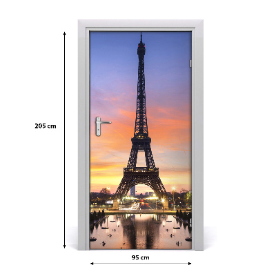 Fototapeta samolepiace na dvere Eiffelova veža