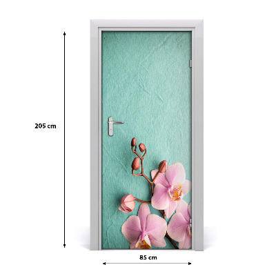 Samolepiace fototapety na dvere ružová orchidea