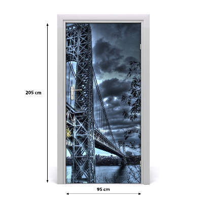 Fototapeta samolepiace na dvere most Nový York