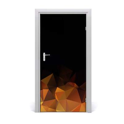 Samolepiace fototapety na dvere abstraktné trojuholníky