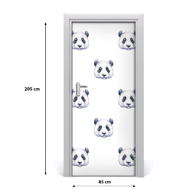 Samolepiace fototapety na dvere pandy