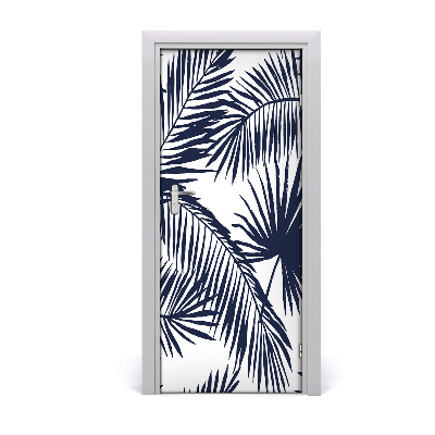 Samolepiace fototapety na dvere listy palmy
