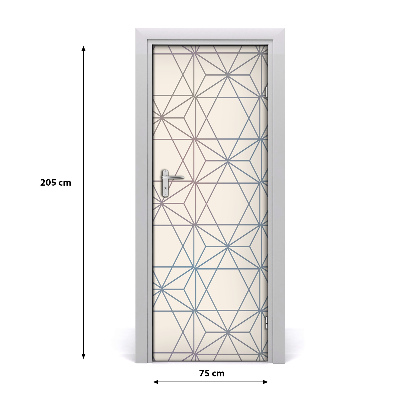 Fototapeta na dvere geometrické pozadie