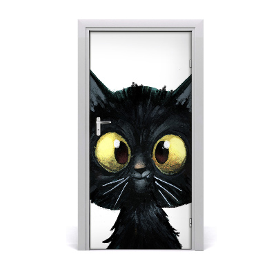 Samolepiace fototapety na dvere mačka