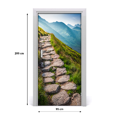 Fototapeta na dvere samolepiace horská chodník