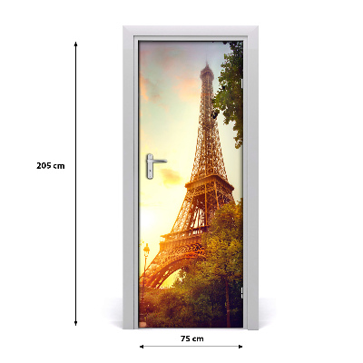 Fototapeta samolepiace na dvere Eiffelova veža
