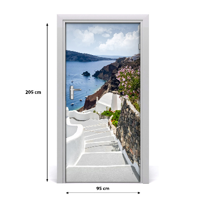 Fototapeta samolepiace na dvere Santorini Grécko