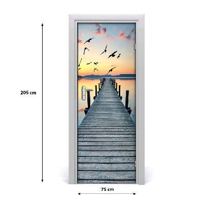 Fototapeta na dvere samolepiace drevené mólo