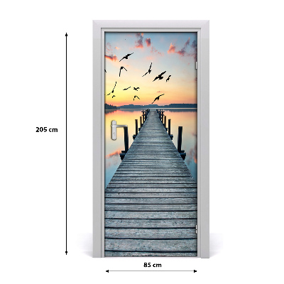 Fototapeta na dvere samolepiace drevené mólo