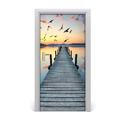 Fototapeta na dvere samolepiace drevené mólo