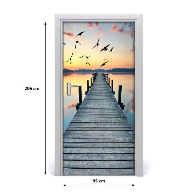 Fototapeta na dvere samolepiace drevené mólo
