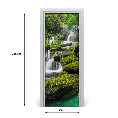 Fototapeta na dvere samolepiace vodopád džungle