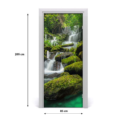 Fototapeta na dvere samolepiace vodopád džungle