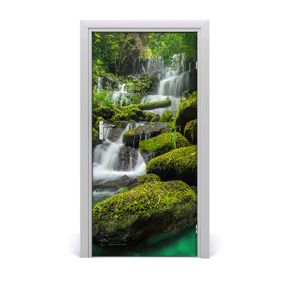 Fototapeta na dvere samolepiace vodopád džungle