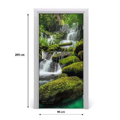 Fototapeta na dvere samolepiace vodopád džungle