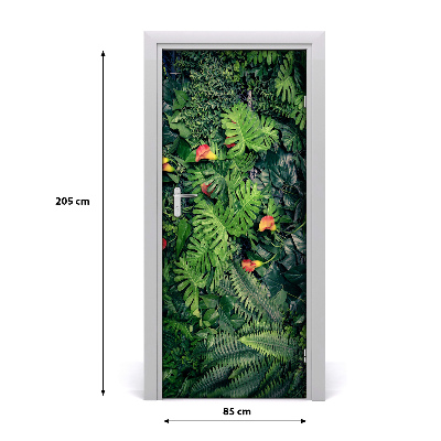 Fototapeta na dvere tropické rastliny