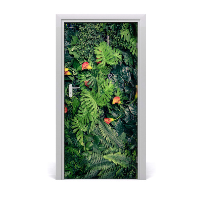 Fototapeta na dvere tropické rastliny