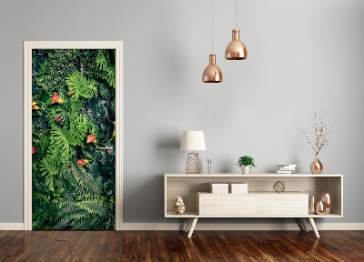 Fototapeta na dvere tropické rastliny