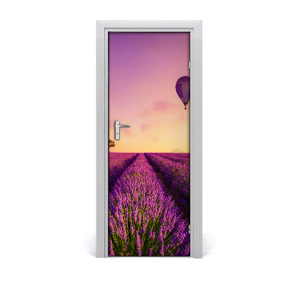 Fototapeta samolepiace na dvere poľa levanduľa