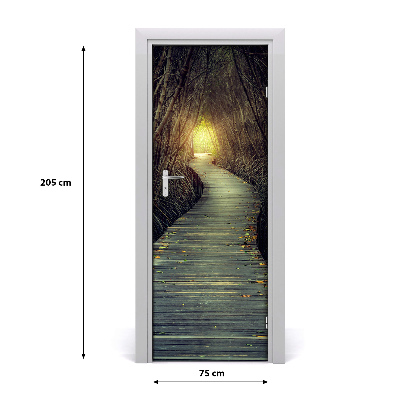 Fototapeta na dvere samolepiace chodník v lese