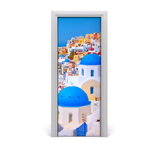 Fototapeta samolepiace na dvere mesto Santorini