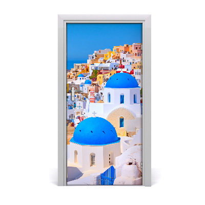 Fototapeta samolepiace na dvere mesto Santorini