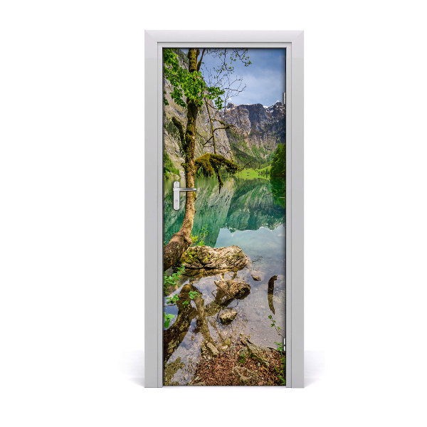 Fototapeta na dvere samolepiace jazero v horách