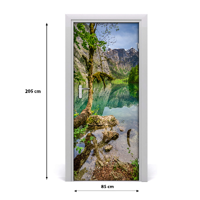 Fototapeta na dvere samolepiace jazero v horách
