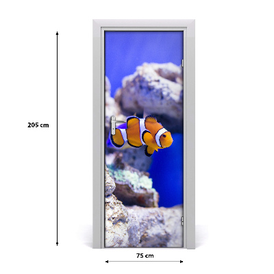 Samolepiace fototapety na dvere ryba Nemo