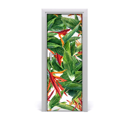 Samolepiace fototapety na dvere Strelitzia reginae